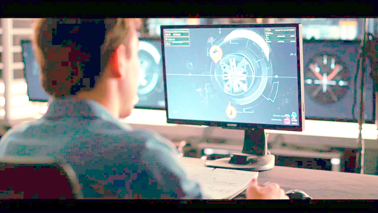 Tactical map overlay on a broadcast monitor